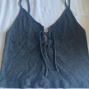 Dark grey spaghetti strap